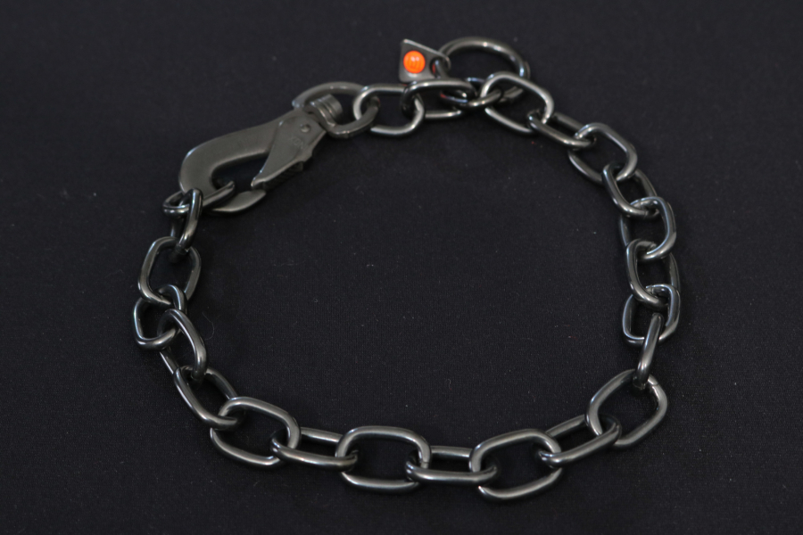 Halskette mit Haken 4mm schwarz
