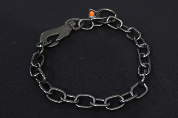 Halskette mit Haken 4mm schwarz