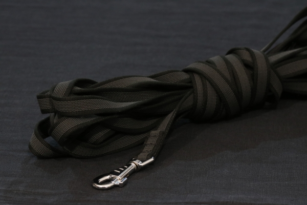 Fährtenleine 10m 19mm schwarz