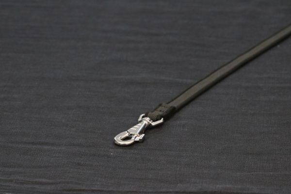 Leine gummiert 19mm schwarz