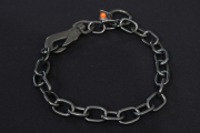 Halskette mit Haken 4mm schwarz