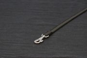 Leine gummiert 19mm schwarz